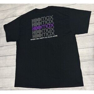 HBO Max AT&T Promotional Graphic T Shirt Size 2XL Port And Company Tag